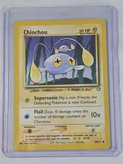 CHINCHOU - 55/111 - Neo Genesis - Pokemon Card - NM - Image 1