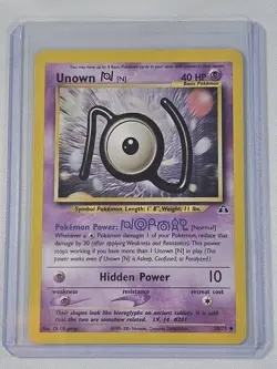 Unown [N] 50/75 Neo Discovery - Uncommon Pokemon Card - NM/Mint - Image 1
