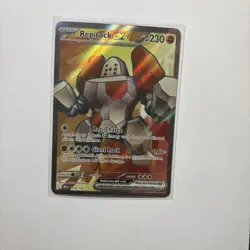 Pokemon TCG Regirock EX Full Art Ultra Rare Holo Card 214/182 Destined Rivals - Image 1