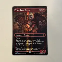 MTG Borderless Mana Foil Twinflame Tyrant NM Unplayed Foundations - Image 1