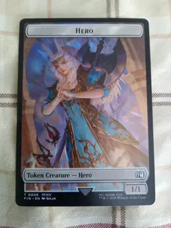 MTG - Hero 0009/Elemental 0021 Token - Final Fantasy NM/M Condition - Image 1