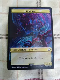 MTG - Hero 0009/Elemental 0021 Token - Final Fantasy NM/M Condition - Image 2