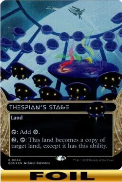 1x - Thespian's Stage - FOIL BORDERLESS #44 - EOS: Stellar Sights - NM MTG - Image 1