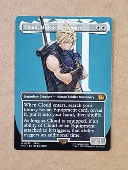 MTG Cloud Midgar Mercenary Borderless REGULAR #375 English Mythic - Image 1