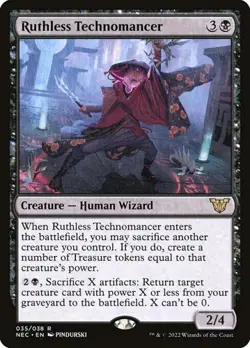 Ruthless Technomancer Kamigawa: Neon Dynasty Commander LP MTG - Image 1