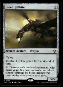 1x Steel Hellkite - Commander: Murders at Karlov Manor - NM - MTG - Image 1