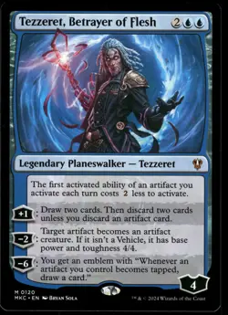 1x Tezzeret, Betrayer of Flesh - Commander: Murders at Karlov Manor - NM - MTG - Image 1