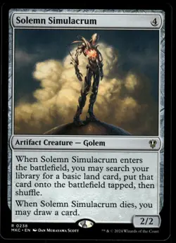 1x Solemn Simulacrum - Commander: Murders at Karlov Manor - NM - MTG - Image 1