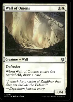 1x Wall of Omens - Commander: Murders at Karlov Manor - NM - MTG - Image 1