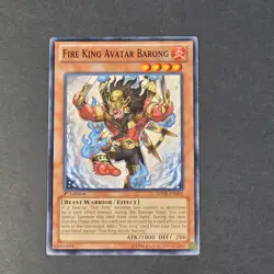 Yugioh TCG - 1x Fire King Avatar Barong - SDOK-EN002 - NM 1st Ed - Monster 2013 - Image 2