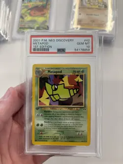 Metapod PSA 10 1st Ed Neo Discovery #42 Pokemon - Image 1