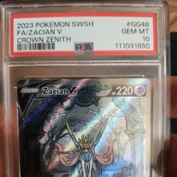PSA 10 Zacian V GG48/GG70 Crown Zenith Galarian Gallery Pokemon TCG GEM MINT - Image 2