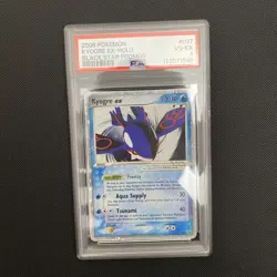 2006 POKEMON BLACK STAR PROMOS #037 KYOGRE EX-HOLO PSA 4 - Image 1