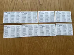 8 Nintendo Pokemon Dunkin Boomer 2000 sticker tick off cards - Image 2