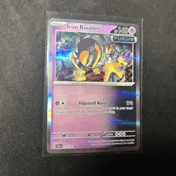 Pokemon - Iron Boulder - 071/142 - Reverse Holo - Stellar Crown - NEW - Image 1