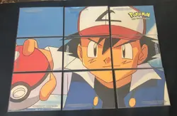 1999 Pokemon TOPPS First Movie - Complete STICKER Puzzle set 18/18 BLUE logo - Image 3