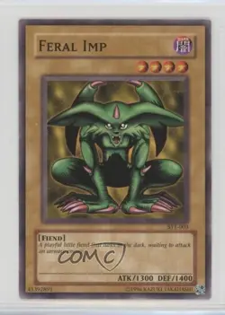 Feral Imp Unlimited YuGiOh Starter Deck Yugi Evolution #SYE-003 2004 - Image 1