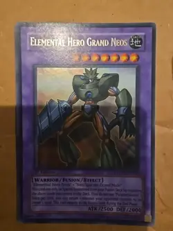 Yugioh Elemental Hero Grand Neos STON-EN035 1st Edition Ultra Rare NM - Image 1