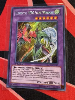 Yugioh - Elemental HERO Flame Wingman - LCGX-EN045 - 1st Edition - Near Mint - Image 1