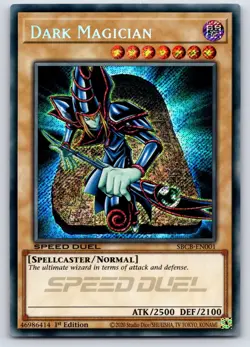 Yugioh! Dark Magician SBCB-EN001 Secret 1st Edition NM - Image 1