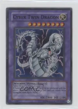 SR - Cyber Twin Dragon Unlimited YuGiOh netic Revolution #CRV-EN035 2005 - Image 1