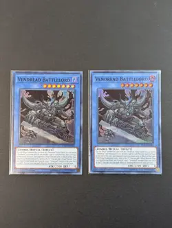 Yugioh TCG - 2x Vendread Battlelord - EXFO-EN082 - NM/LP - 1st Ed - Super Rare - Image 2