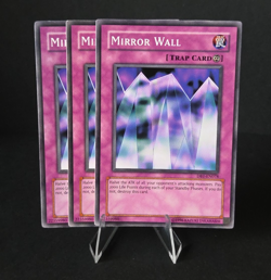 Yugioh Trap x3 Playset Mirror Wall DB1-EN078 NM Vintage Staple - Image 1