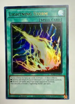*** LIGHTNING STORM *** ULTRA RARE 1ST EDITION RA01-EN061 YUGIOH! - Image 1