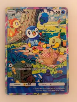 Fan Art: Piplup Holo Pokemon TCG Pocket Custom Card - Image 1