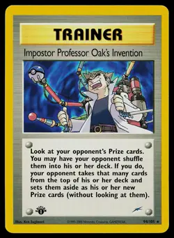 Pokemon Card - Impostor Professor Oak's Invention Neo Destiny 94/105 1st Edition - Image 1