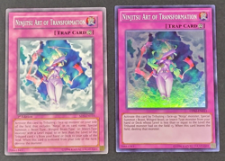Yugioh TCG - 2x Ninjitsu Art of Transformation - SD8-EN035, OP02-EN011 LP/MP 1st - Image 1