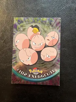 Pokemon #102 Exeggcute Card Foil Topps Chrome 2000 TV Animation Edition - Image 1