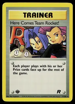 Pokemon Card - Here Comes Team Rocket! Team Rocket 71/82 1st Edition Rare - Image 1