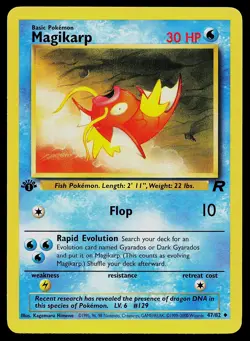 Pokemon Card - Magikarp Team Rocket 47/82 1st Edition - Image 1