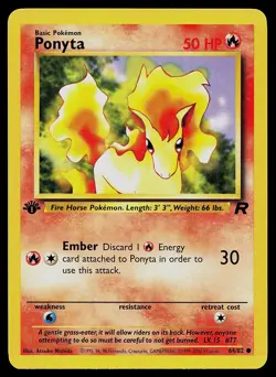 Pokemon Card - Ponyta Team Rocket 64/82 1st Edition - Image 1