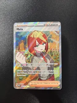 Mela 140/131 Pokemon Prismatic Evolutions Holo Trainer Card - Image 1