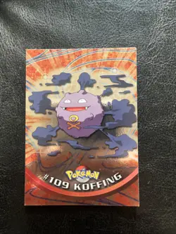 2000 Topps Pokemon TV #109 Koffing Holo Foil Card - Image 1