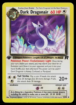 Pokemon Card - Dark Dragonair Team Rocket 33/82 1st Edition - Image 1