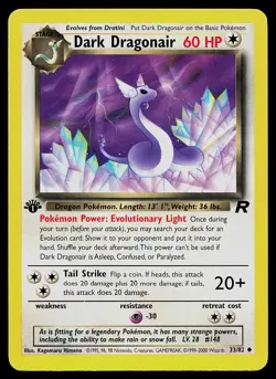 Pokemon Card - Dark Dragonair Team Rocket 33/82 1st Edition - Image 1