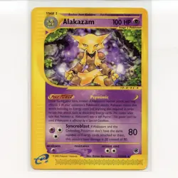 Pokemon TCG Alakazam 033/165 WotC Expedition Regular Rare Card EN-LP 2002 - Image 1