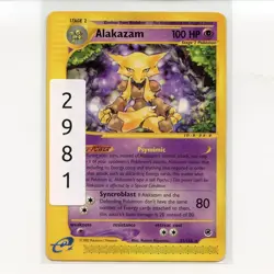 Pokemon TCG Alakazam 033/165 WotC Expedition Regular Rare Card EN-LP 2002 - Image 3