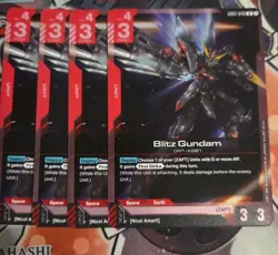 Blitz Gundam X4 - Gundam Card Game #GD01-049 - GD01 - NM Foil Newtype Rising - Image 1