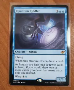 Magic MTG Quantum Riddler EOE 0072 Regular Mythic - NM condition - Image 1