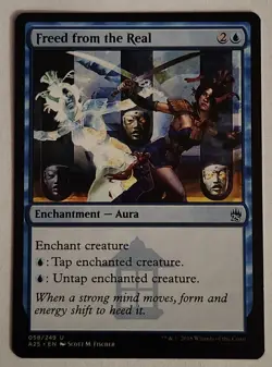 Freed from the Real MTG A25 058 Masters 25 NM Uncommon Unplayed Quick Shipping - Image 1