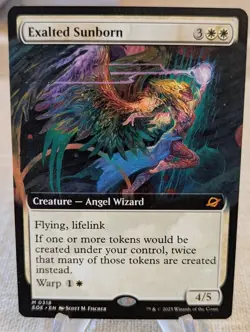 Exalted Sunborn -Extended Art- Edge of Eternities Regular M EOE 318 mtg NM/M - Image 1