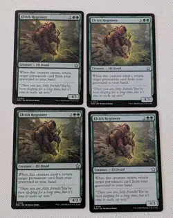 MTG 4 X Foundations Uncommon ELVISH REGROWER NM - Image 1