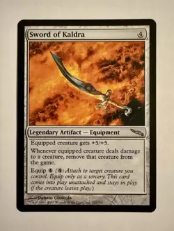 Sword of Kaldra Mirrodin Magic the Gathering MTG NM EXCELLENT CONDITION!!! - Image 1