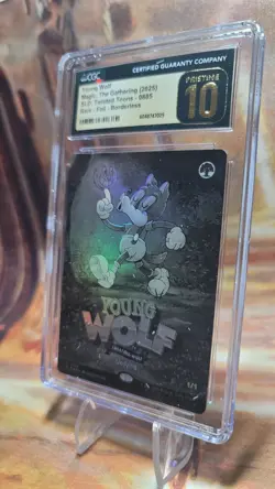 MTG Young Wolf #0885 Black & White Foil Twisted Toons SLD CGC Pristine 10 Pop 1 - Image 4