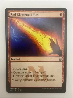 MTG Masters 25 Red Elemental Blast 147/249 LP - Image 1