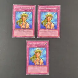 Yugioh TCG - 3x Remove Brainwashing - MFC-101 - LP/NM - Vintage - Unlimited 2003 - Image 3